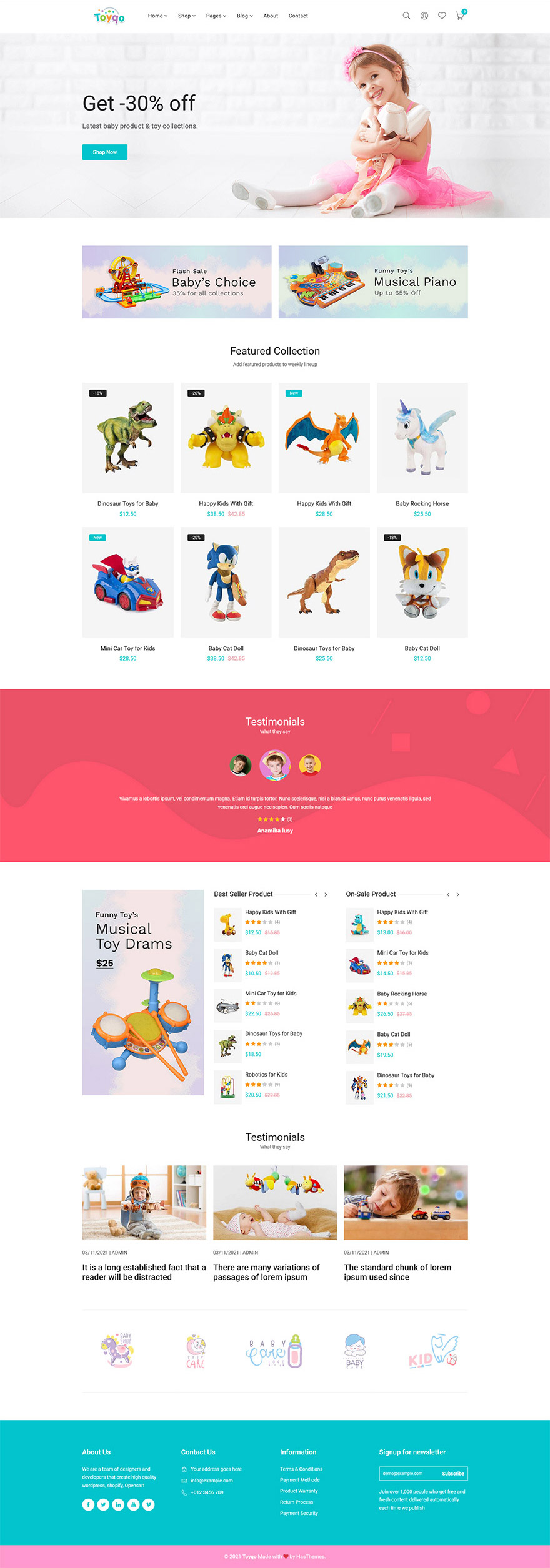 bootstrap儿童玩具商城电商网站html5模板